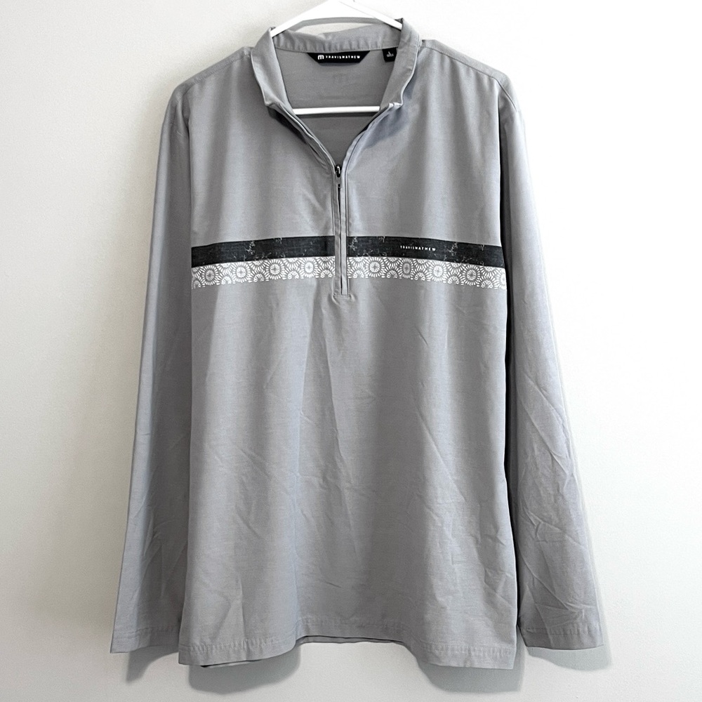 Travis Mathew Sit & Sip Quarter Zip Golf Pullover